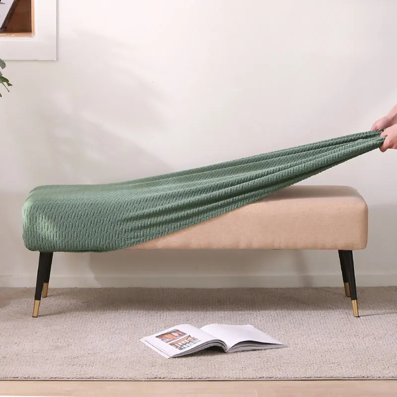 Housse de banc élastique en tissu polaire, antidérapante, amovible, lavable, pour siège de maison, salon, chambre à coucher, salle de Piano Housse de banc élastique en tissu polaire, antidérapante, amovible, lavable, pour siège de maison, salon, chambre à coucher, salle de Piano