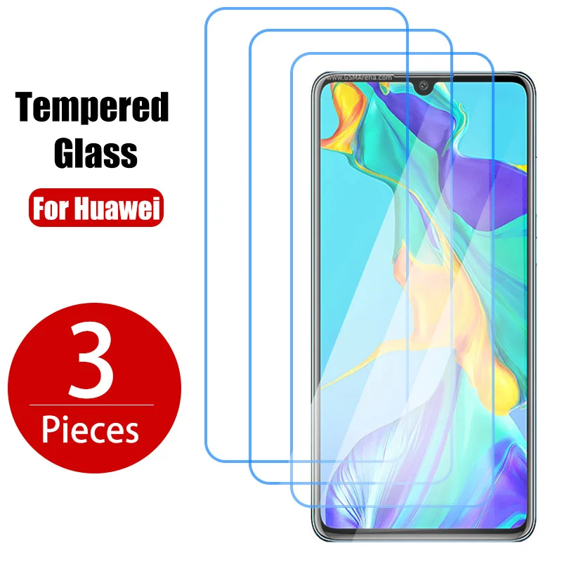 

3PCS Tempered Glass For Huawei P30 P40 P20 Pro Lite E 5G Nova 5T Screen Protector For Huawei Mate 20 Lite P Smart Z 2021 2019