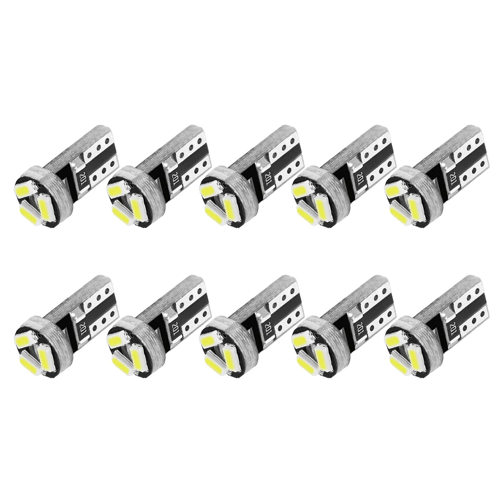 10PCS Car LED Bulbs T5 3 SMD DC 12V 6000K 2W White Car LED Dashboard Dash Lamp Instrument Light Bulbs Universal Car Accessories
10PCS Car LED Bulbs T5 3 SMD DC 12V 6000K 2W White Car LED Dashboard Dash Lamp Instrument Light Bulbs Universal Car Accessories