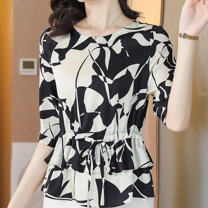 Women's T-shirt Summer Fashion Short Sleeve Tops Floral Print O-neck Casual T Shirt for Women's Ladies Clothes Tees S315
Women's T-shirt Summer Fashion Short Sleeve Tops Floral Print O-neck Casual T Shirt for Women's Ladies Clothes Tees S315