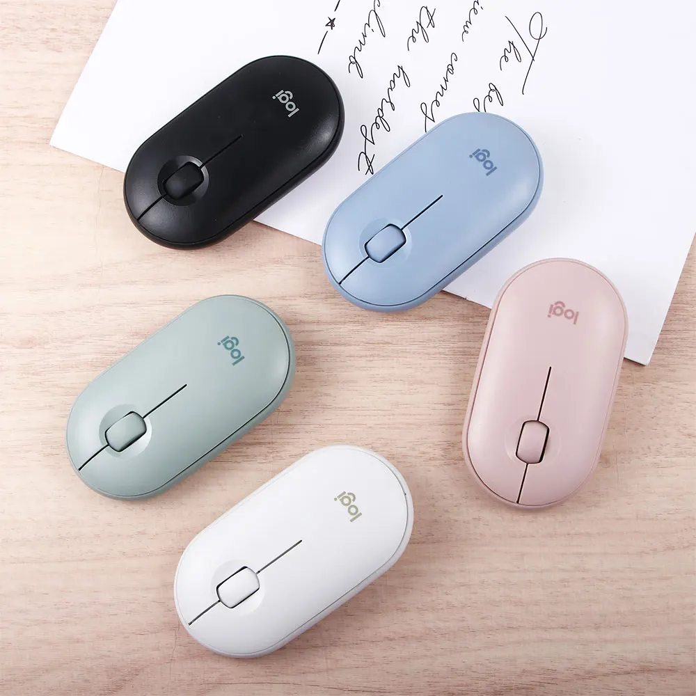 Laptop Tablet USB Receiver Slim Quiet Click 24GHz Pebble M350 Silent Bluetooth Wireless Mouse
Laptop Tablet USB Receiver Slim Quiet Click 24GHz Pebble M350 Silent Bluetooth Wireless Mouse