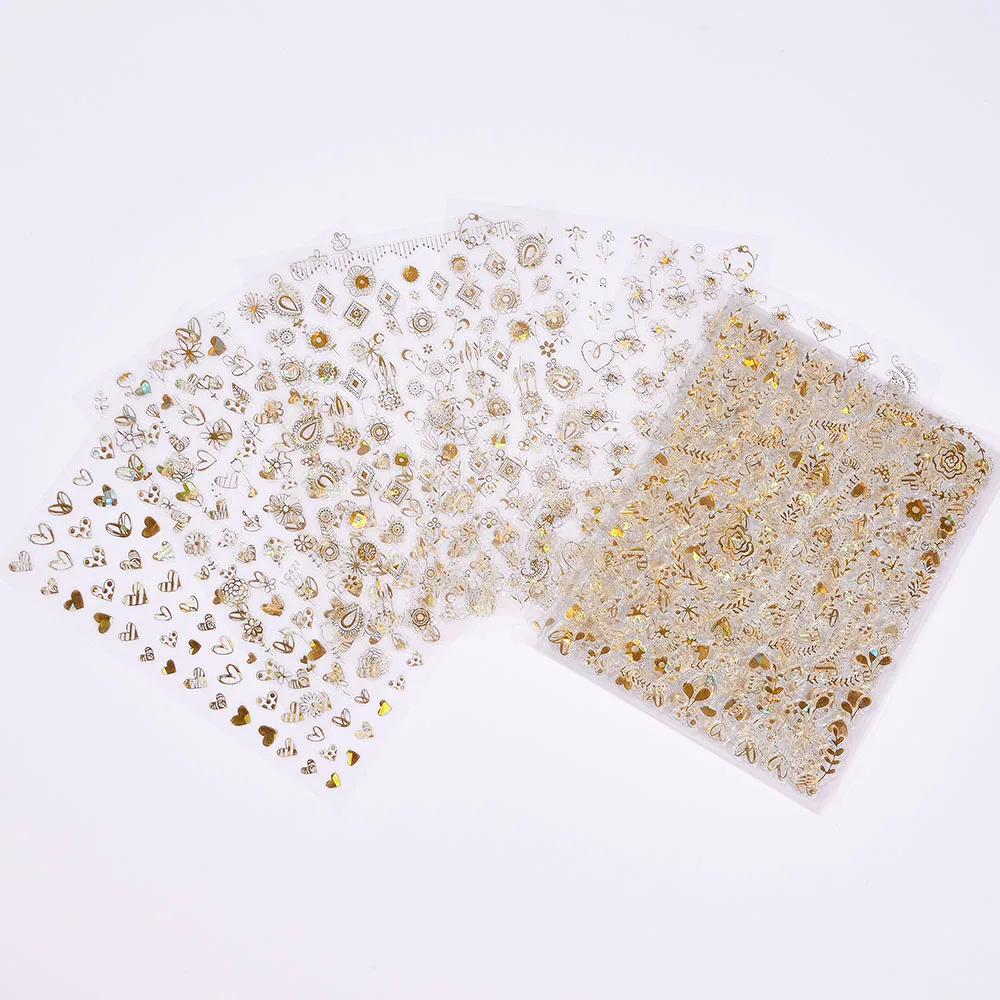 1Pc 3D Love Heart Laser Gold Nail Stickers Holographic Self Adhesive Colorful Nail Art Nail Decals DIY Manicure Tool Supplier#1K
1Pc 3D Love Heart Laser Gold Nail Stickers Holographic Self Adhesive Colorful Nail Art Nail Decals DIY Manicure Tool Supplier#1K