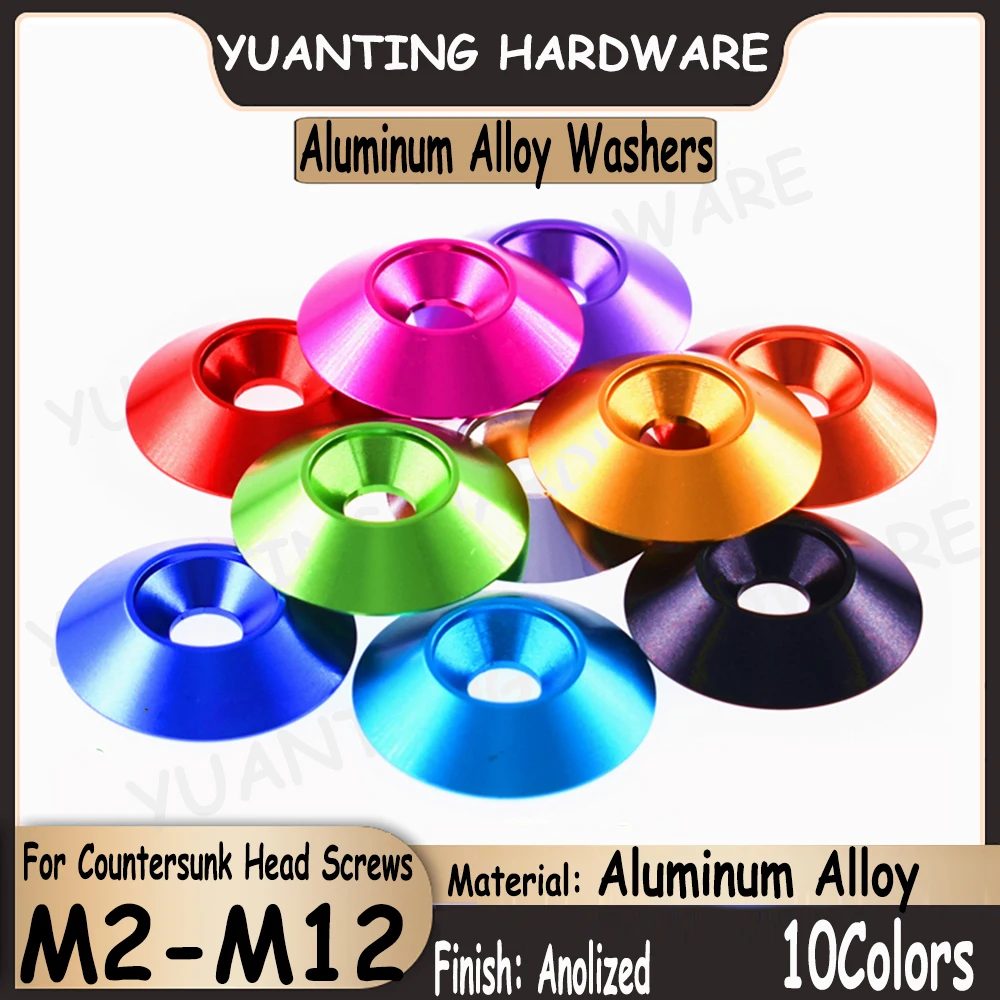 2Pcs-10Pcs Aluminum Alloy Washer for Countersunk Head Screw Gasket RC Car Accessories M2 M2.5 M3 M3.5(6#-32) M4 M5 M6 M8 M10 M12
2Pcs-10Pcs Aluminum Alloy Washer for Countersunk Head Screw Gasket RC Car Accessories M2 M2.5 M3 M3.5(6#-32) M4 M5 M6 M8 M10 M12