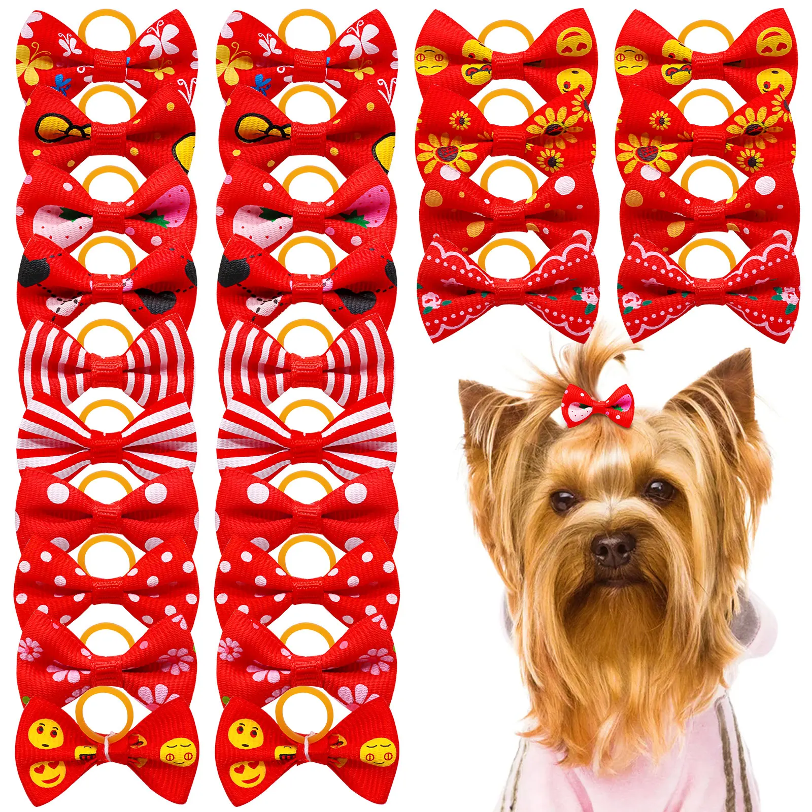 30pcs Dog Hair Bows Fashion Cute Dog Bows Rubber Bands For Dogs Hair Accessories Dogs Pets Grooming Bows Pet Dog Accessories
30pcs Dog Hair Bows Fashion Cute Dog Bows Rubber Bands For Dogs Hair Accessories Dogs Pets Grooming Bows Pet Dog Accessories