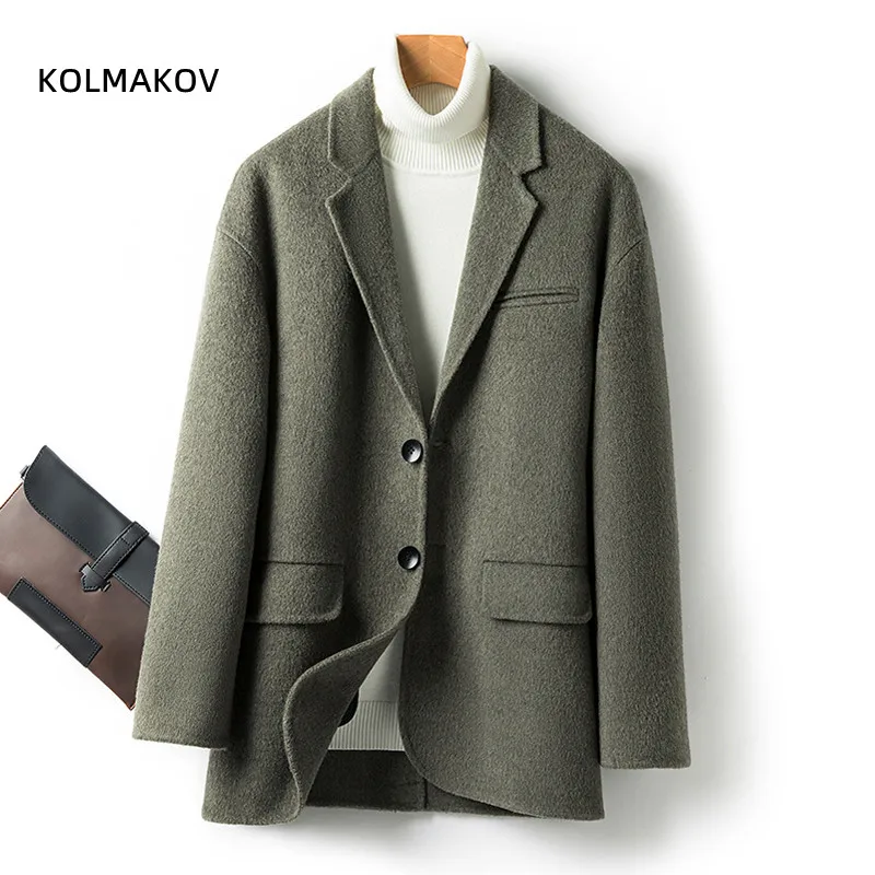 2023 winter new high quality wool trench coat men,men's wool jackets,thicken warm Double-sided wool coat,plus-size M-XXXL
2023 winter new high quality wool trench coat men,men's wool jackets,thicken warm Double-sided wool coat,plus-size M-XXXL