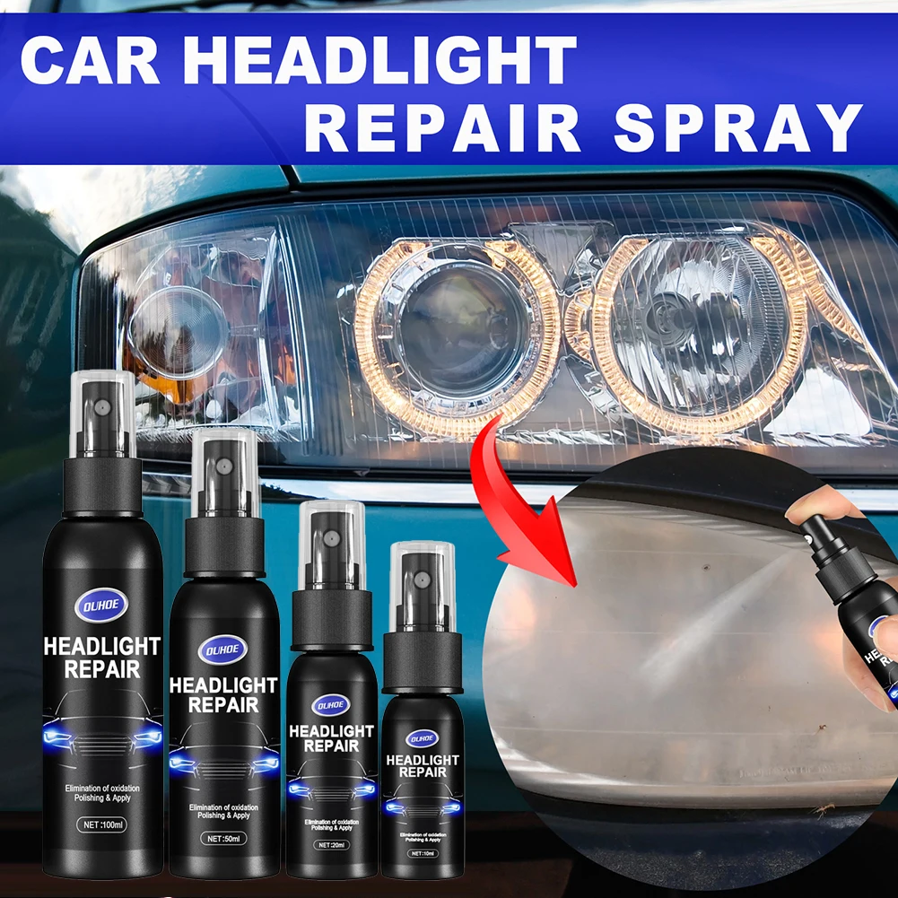 Car Headlight Repair Agent Polishing Spray Scratch Remover Headlamp Repair Fluid Car Maintenance Kit Automotive Accessories
Car Headlight Repair Agent Polishing Spray Scratch Remover Headlamp Repair Fluid Car Maintenance Kit Automotive Accessories