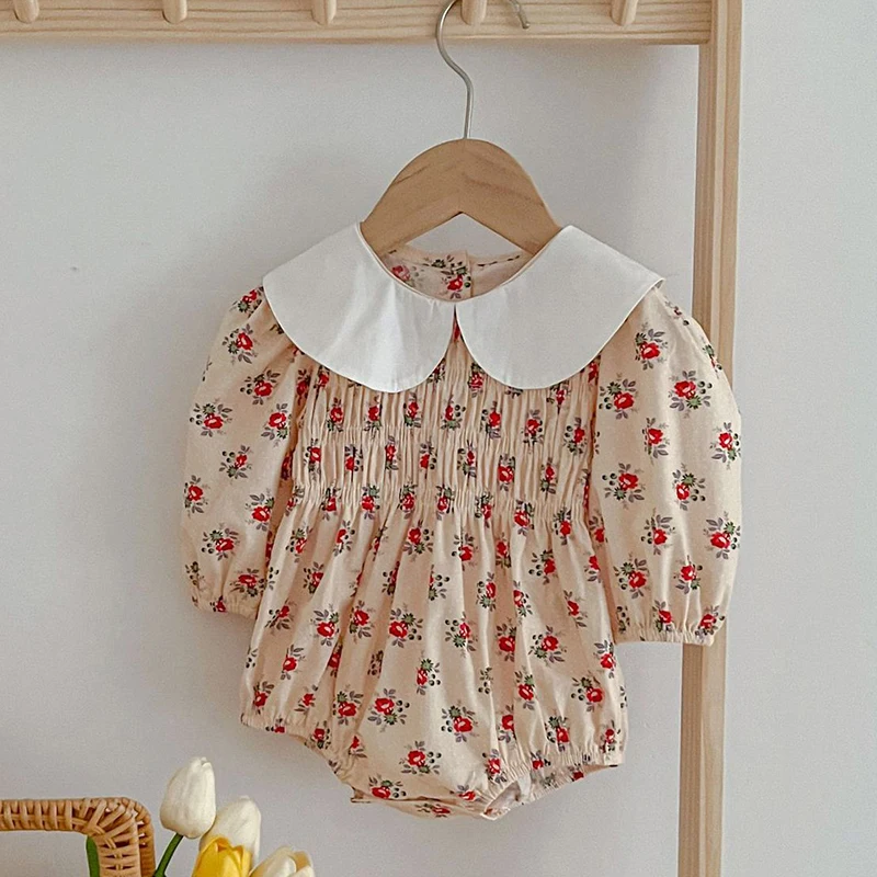 Autumn Spring 0-24M Baby Girl Clothing Infant Baby Girls Jumpsuit Long Sleeved Cotton Floral Printing Newborn Baby Bodysuits
Autumn Spring 0-24M Baby Girl Clothing Infant Baby Girls Jumpsuit Long Sleeved Cotton Floral Printing Newborn Baby Bodysuits