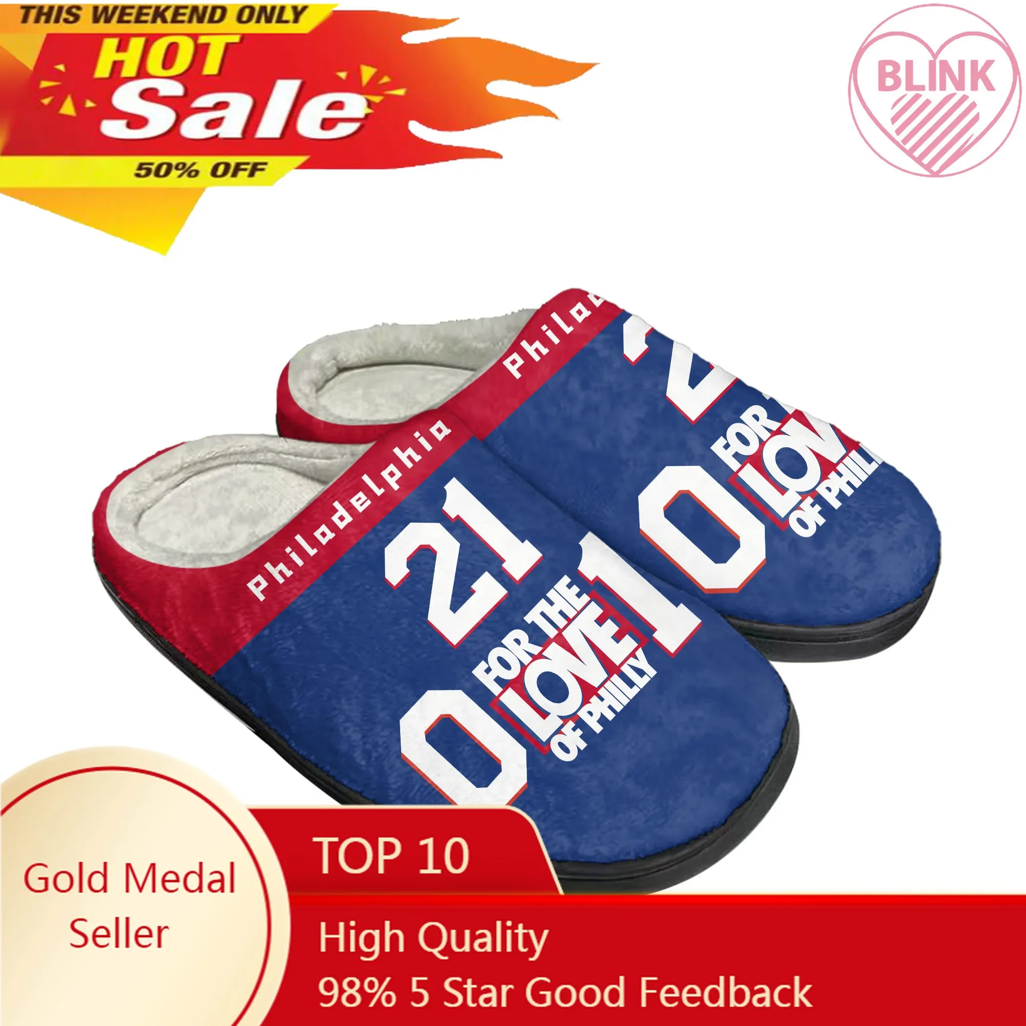 Philadelphia Number 21 1 0 For the Love of Philly Home Cotton Slippers Mens Womens Plush Bedroom Keep Warm Shoes Customized Shoe
Philadelphia Number 21 1 0 For the Love of Philly Home Cotton Slippers Mens Womens Plush Bedroom Keep Warm Shoes Customized Shoe