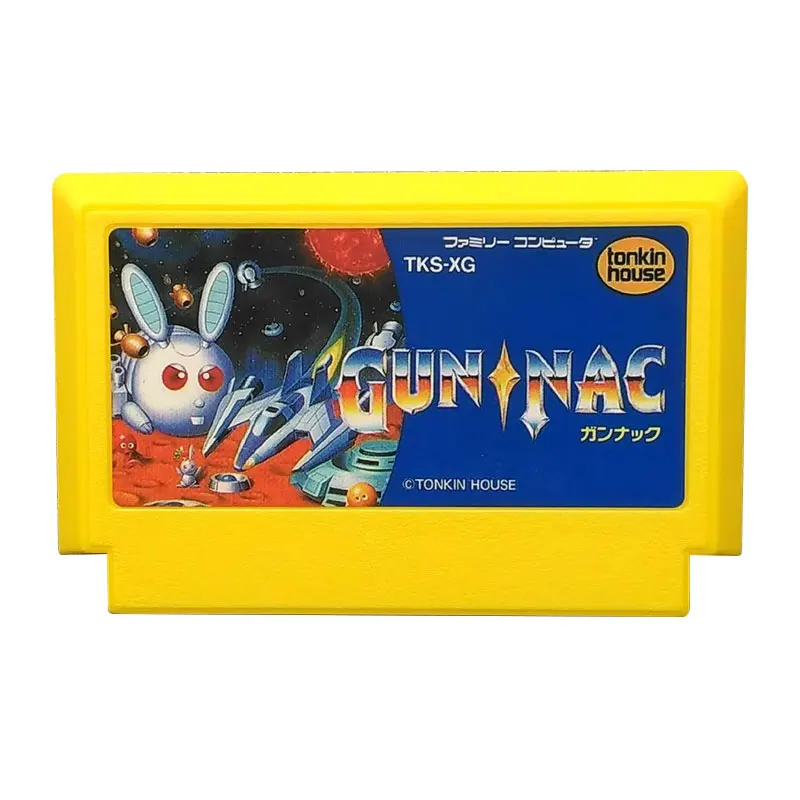 8-битный игровой картридж GunNac для 60-контактной телевизионной игровой консоли, японская версия
8-битный игровой картридж GunNac для 60-контактной телевизионной игровой консоли, японская версия