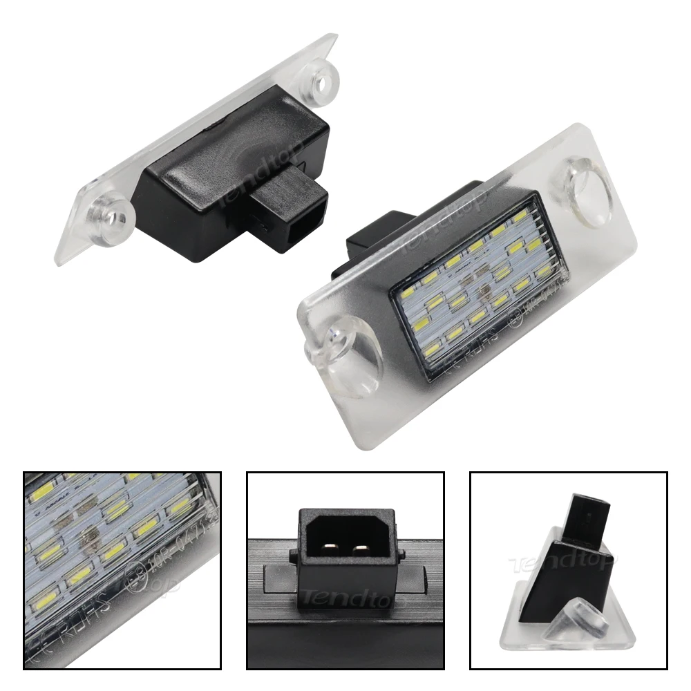 

2Pcs for Audi A3 A4 B5 96-01 S5 B5 S3/Sportback 97-03 A4/S4 Avant A4/S4 Avant 95-99 LED License Number Plate Light Lamps