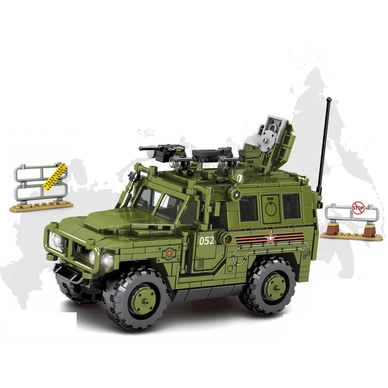 Военная штурмовая модель Vhicle SPM - 2 Tiger бронированный автомобиль WW2 Модели Hummer