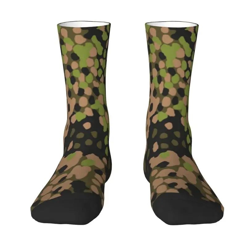 

Fun Men's WW2 Camo Dress Socks Unisex Warm Comfortable 3D Print Germany Arm Military Camouflage Crew Socks