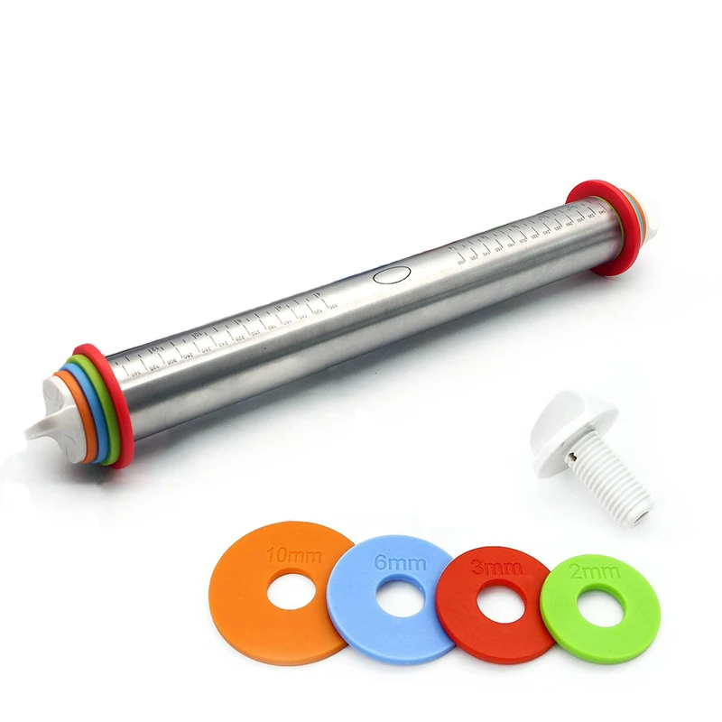Length Adjustable Rolling Pin Cake Roller Dough Rolling Pin Stainless Steel Fondant 43cm Rolling Pin Bakeware Tools
Length Adjustable Rolling Pin Cake Roller Dough Rolling Pin Stainless Steel Fondant 43cm Rolling Pin Bakeware Tools