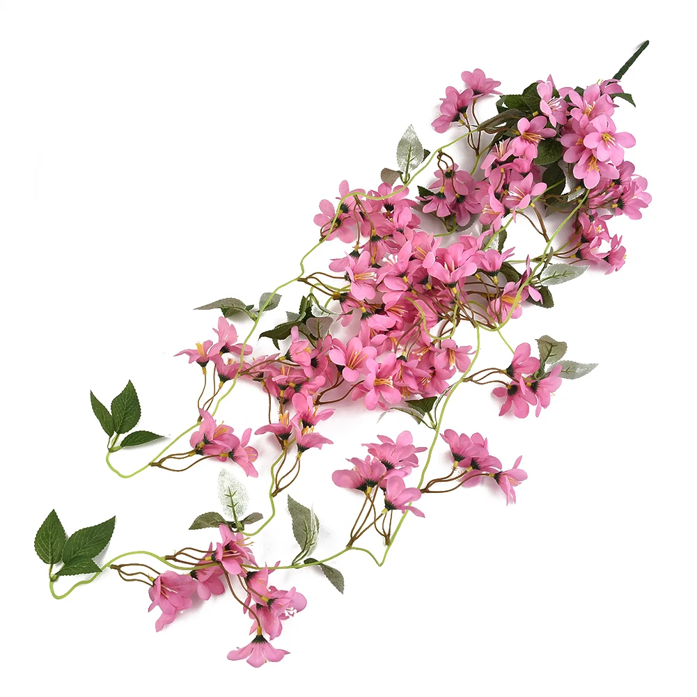 New Artificial Hanging Vine Fake Morning Glory Garden Hanging Vine Plant Wedding Winter Jasmine 100cm Indoor Silk Flowers
New Artificial Hanging Vine Fake Morning Glory Garden Hanging Vine Plant Wedding Winter Jasmine 100cm Indoor Silk Flowers