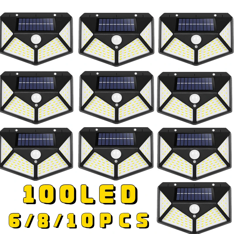 2/4/8/10PCS Solar Light Outdoor 100 LED Wall Lamp PIR Motion Sensor Lamp Waterproof LED Lights For Garden Street Decoration
2/4/8/10PCS Solar Light Outdoor 100 LED Wall Lamp PIR Motion Sensor Lamp Waterproof LED Lights For Garden Street Decoration