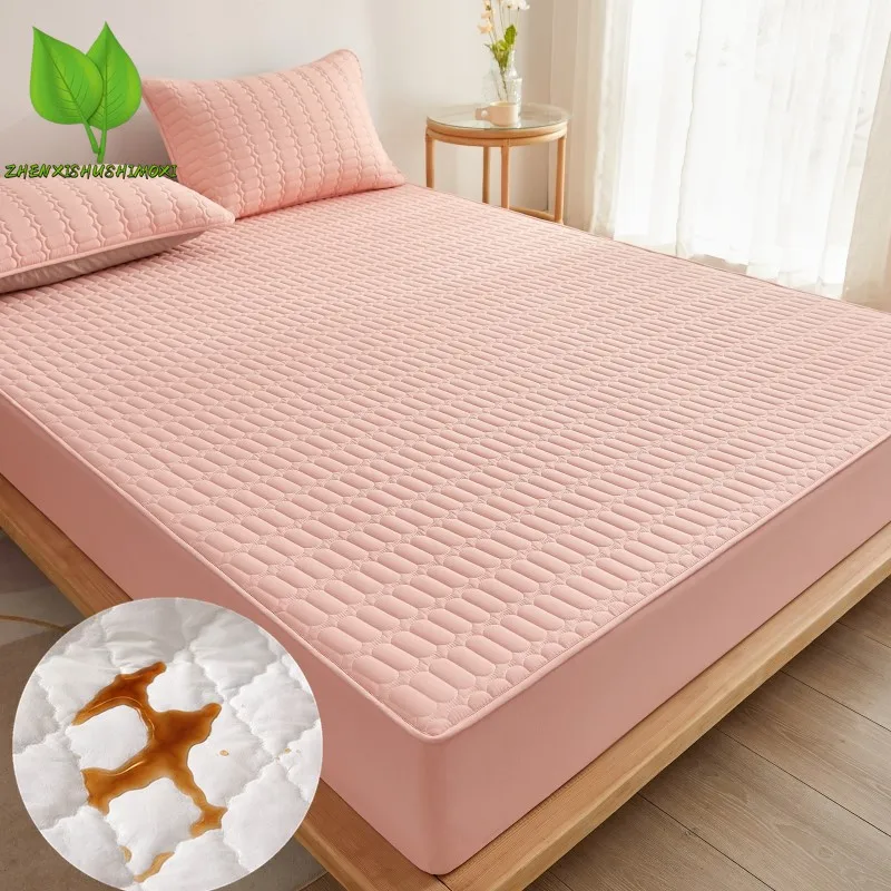 

Waterproof Thick Mattress Protector, Adjustable Fitted Sheets, Bed Covers, Anti-bacterial Pad for Bed, 150x200, 180x200
