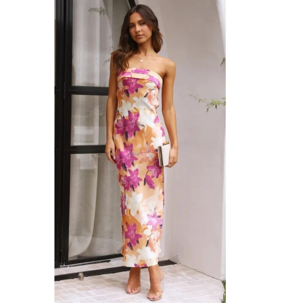 Sexy Maxi Dress 2024 Summer New Style Satin Backless Bra Green Dress Printed Party Evening Dress Robe
Sexy Maxi Dress 2024 Summer New Style Satin Backless Bra Green Dress Printed Party Evening Dress Robe