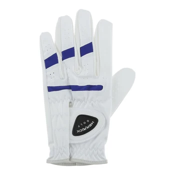 Luvas de Golfe de Luxo: Aprimore sua Jogada com Couro de Carneiro Genuíno 14 1Pc Golf Gloves Men's Left hand Soft Super Fiber Cloth Breathable Gloves Outdoor Accessories, 22(S)/23(M)/24(ML)/25(L)/26(XL)