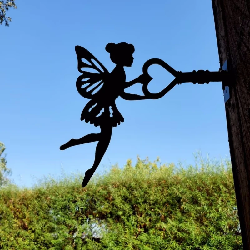 Flower Fairy Shaped Decorative Garden Stake Black Iron Garden Ornament For Yard Metal Lantern Fairy Branch Metal Art Decoration
Flower Fairy Shaped Decorative Garden Stake Black Iron Garden Ornament For Yard Metal Lantern Fairy Branch Metal Art Decoration
