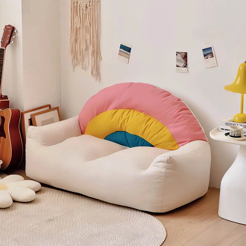 

Zipper Dormitorio Bean Bag Sofas Kawaii Lazy Nordic Mid Century Modern Minimalista Couch Modern Lounge Canape Salon Furnitures