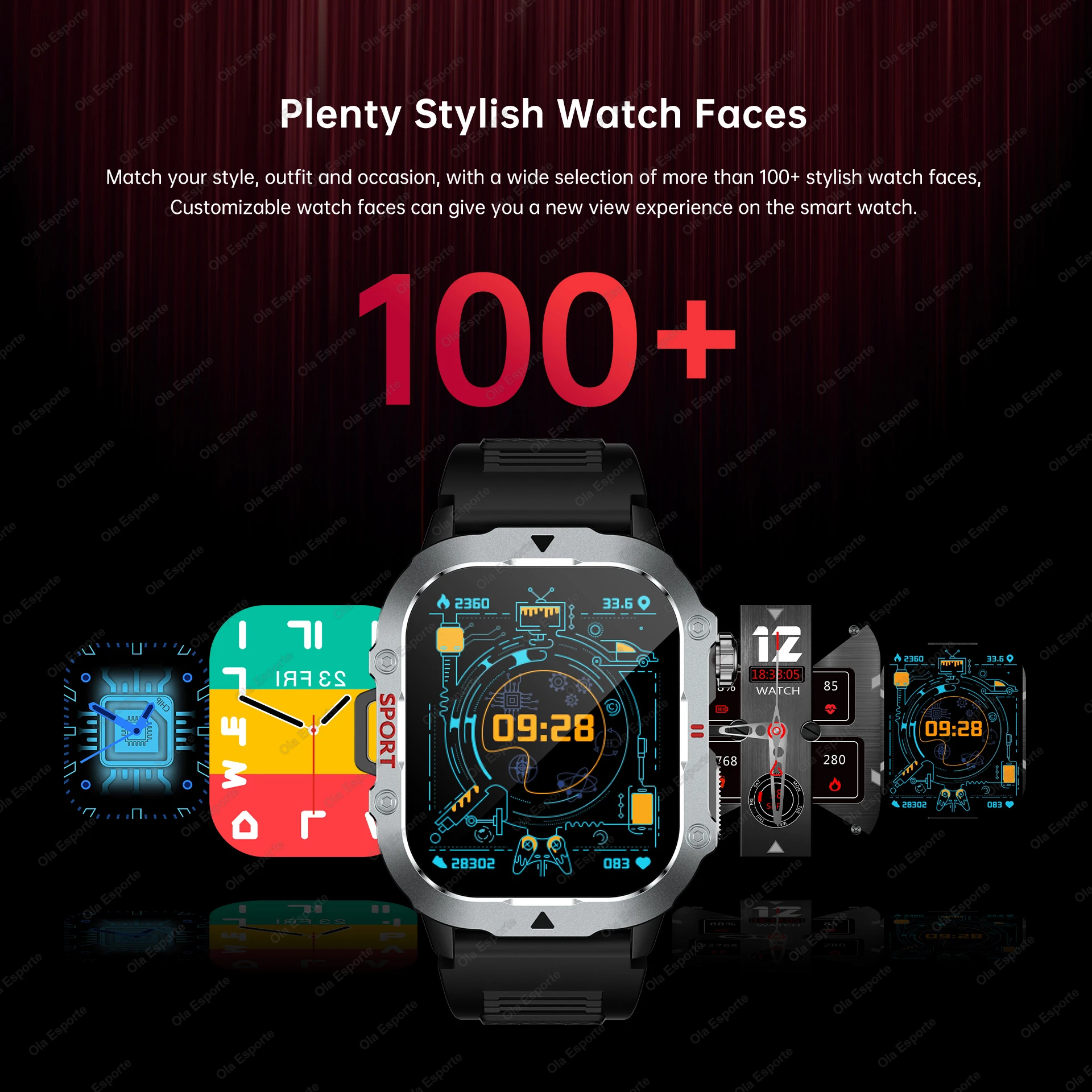 2025 New Military Smart Watch Men IP68 Waterproof Outdoor Sports Fitness Tracker Health Monitor 2.19