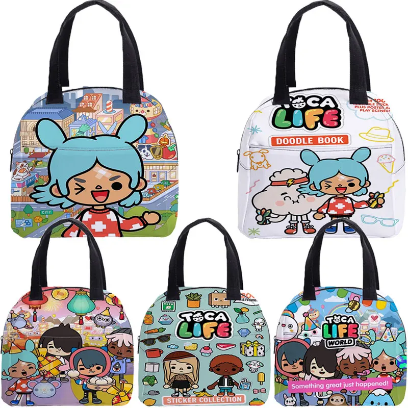 Мультяшная сумка для обеда Toca Life World для женщин, детей, мужчин, теплоизолированная сумка для пикника, Портативная сумка для хранения еды для студентов
Мультяшная сумка для обеда Toca Life World для женщин, детей, мужчин, теплоизолированная сумка для пикника, Портативная сумка для хранения еды для студентов