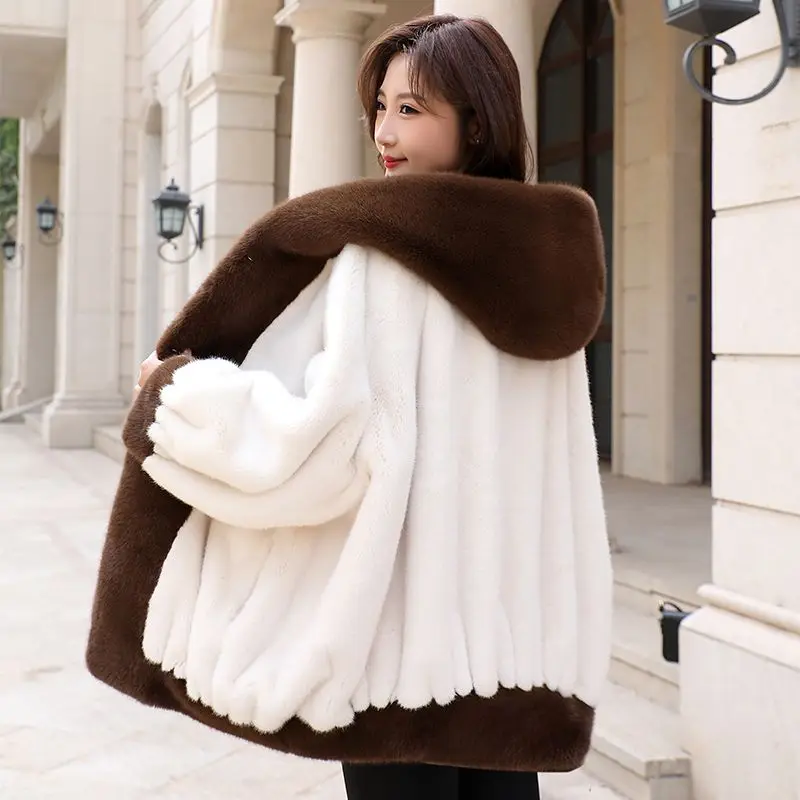 Winter Fashion Jackets Women's Stand collar Warm Parkas Outwear 2023 New Autumn Korean Female Loose Faux Fur Coats C31
Winter Fashion Jackets Women's Stand collar Warm Parkas Outwear 2023 New Autumn Korean Female Loose Faux Fur Coats C31