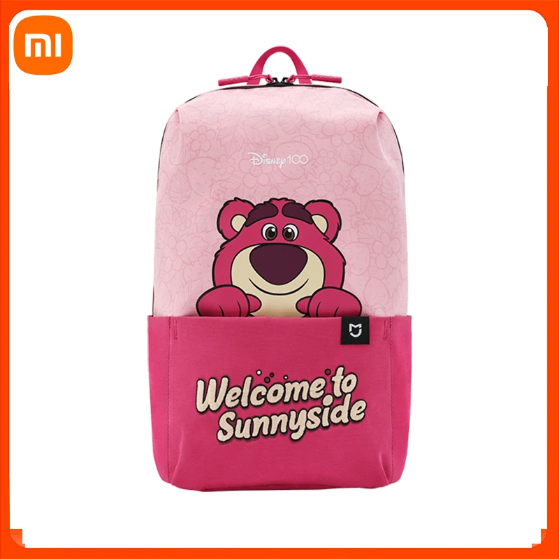 

Xiaomi Mijia Backpack 100th Anniversary Limited Edition Lotso Bear Cartoon Backpacks 10L Toy Story Lotso Women Cute School Bag