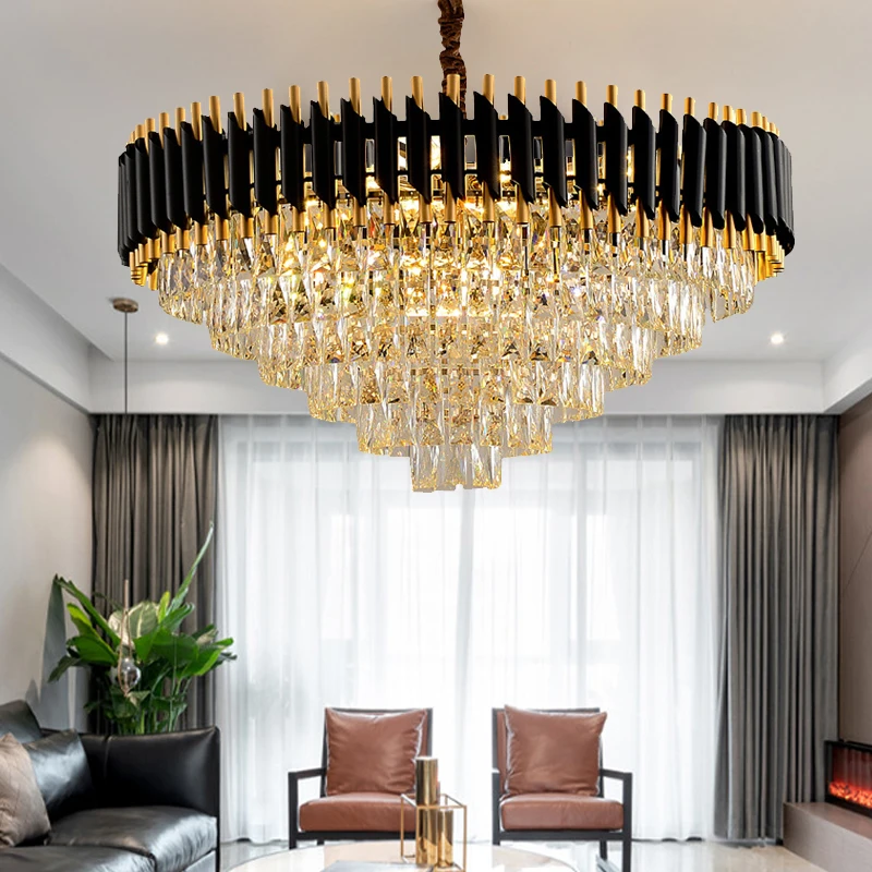 

Modern Luxury Crystal Chandelier Led Chandeliers Living Room Crystal Lamp Bedroom Restaurant Ceiling Pendant Light Home Decor