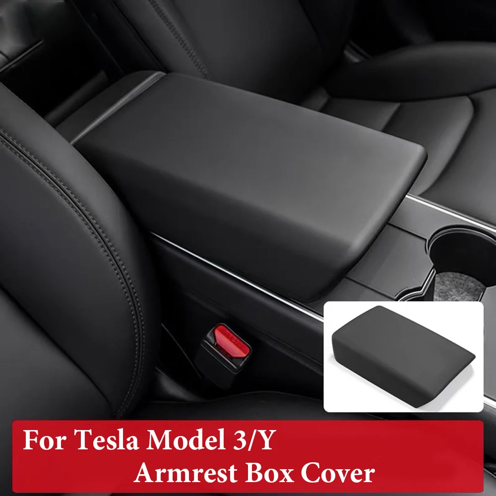 

For Tesla Model 3 Model Y Car Armrest Box Protective Cover Central control Armrest Cover Car Accessories Decoration Interior