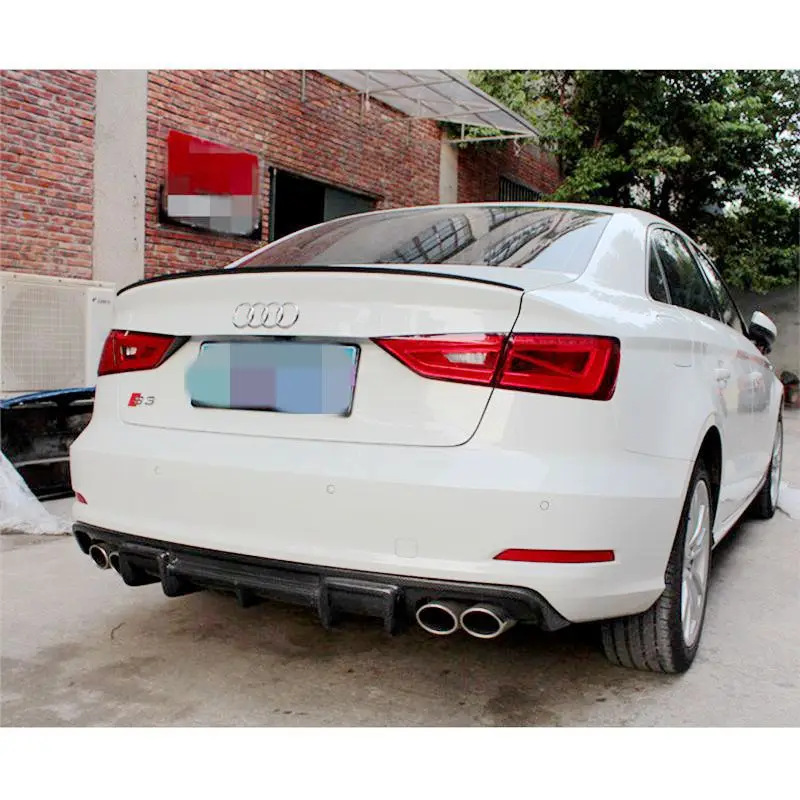 High-quality carbon fiber rear spoiler trunk boot boots for Audi A3 S3 lip shape car 4 doors 2014 2015 2016
High-quality carbon fiber rear spoiler trunk boot boots for Audi A3 S3 lip shape car 4 doors 2014 2015 2016
