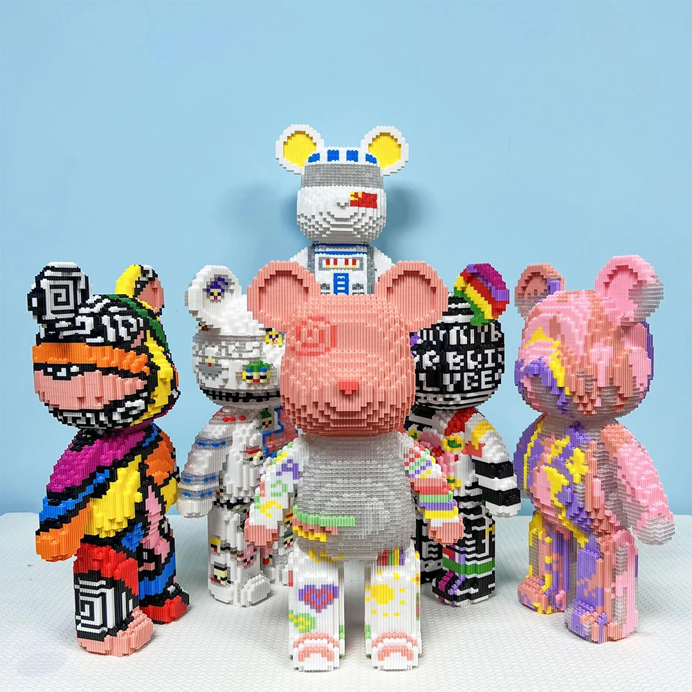 7200pcs Creative Geometry Bear Building Block 3D Model Assembled Magic Fluidbear Bricks Toys For Kids Birthday Gift
7200pcs Creative Geometry Bear Building Block 3D Model Assembled Magic Fluidbear Bricks Toys For Kids Birthday Gift