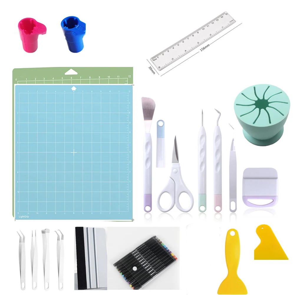 Precision Cutting Tool Set Vinyl Weeding Kit with Hook & Spatula Scraper Scissors & Tweezers Essential for DIY Vinyl Crafts
Precision Cutting Tool Set Vinyl Weeding Kit with Hook & Spatula Scraper Scissors & Tweezers Essential for DIY Vinyl Crafts