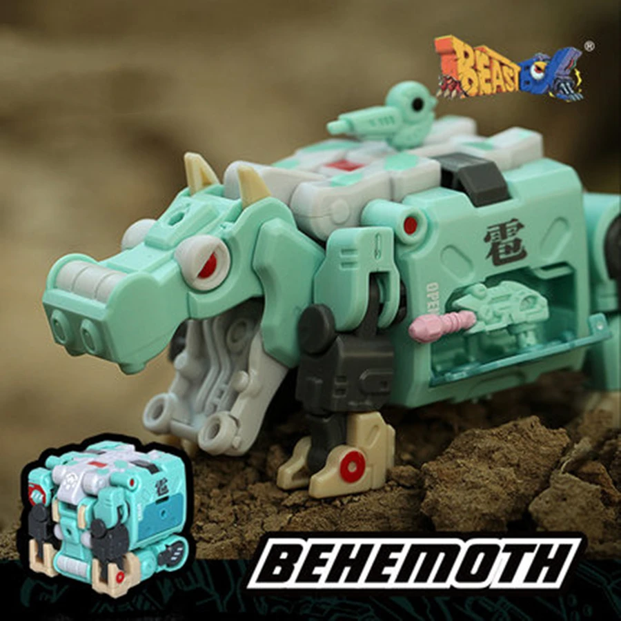 

BeastBox Deformation Robots Transformation Animal Toy Cube Model Behemoth Hippo Action Figure Jugetes For Gifts