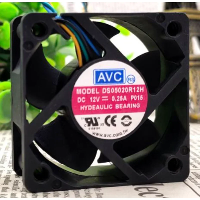 

Новый вентилятор ЦП для AVC DS05020R12H, 12 В, 5020 А, 4-проводной, ШИМ, регулировка скорости, бесшумный охлаждающий вентилятор 5 см, 50*50*20 мм