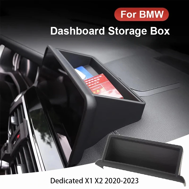 

Car Dashboard Panel Storage Box Organizer Tray For BMW X1 X2 2020-2023 F48 F39 F49 Phone Holder Auto Stowing Tidying Accessories