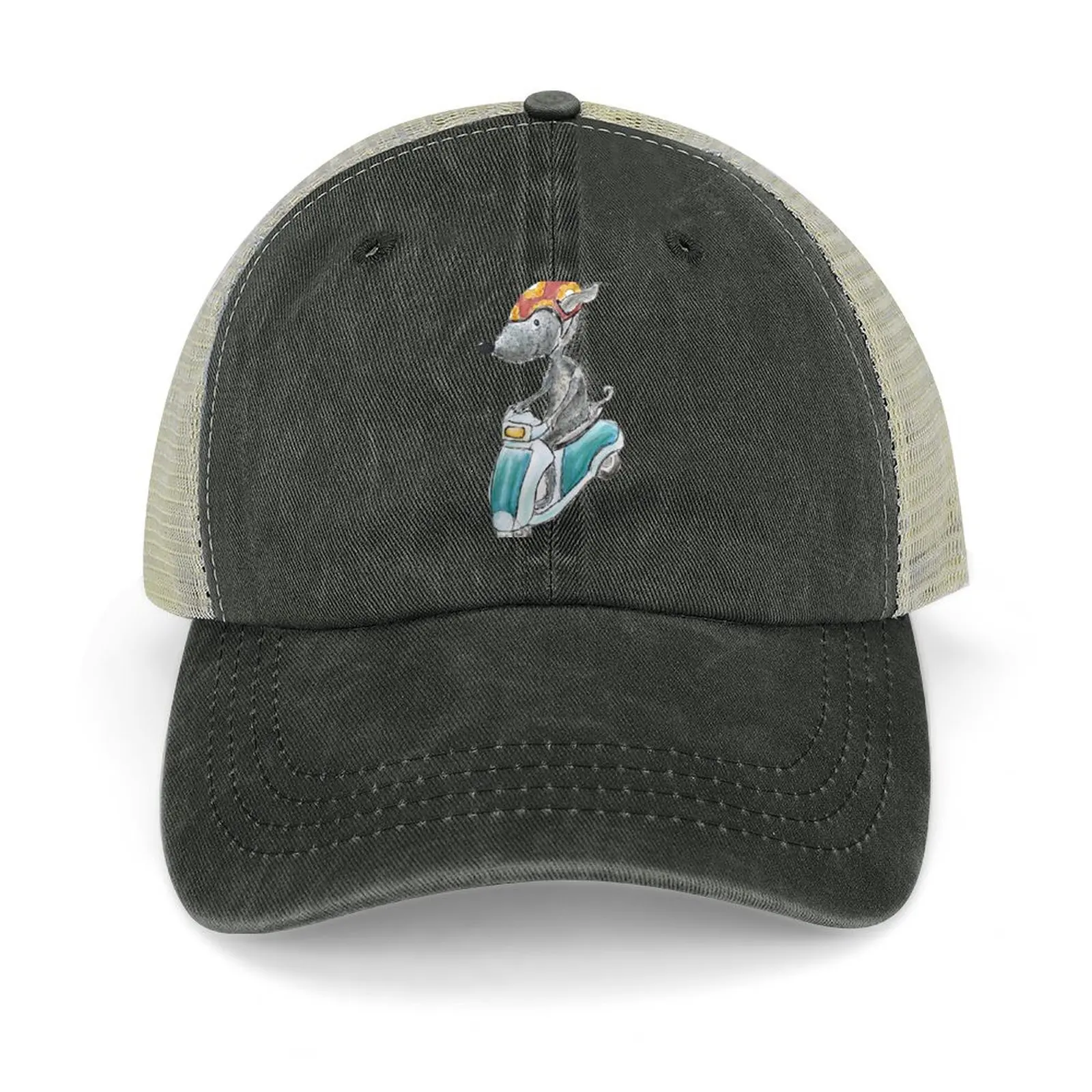 Dog Riding a Moped, Bedlington Terrier on a Motorbike Cowboy Hat black New Hat Luxury Hat Boy Child Women's
Dog Riding a Moped, Bedlington Terrier on a Motorbike Cowboy Hat black New Hat Luxury Hat Boy Child Women's