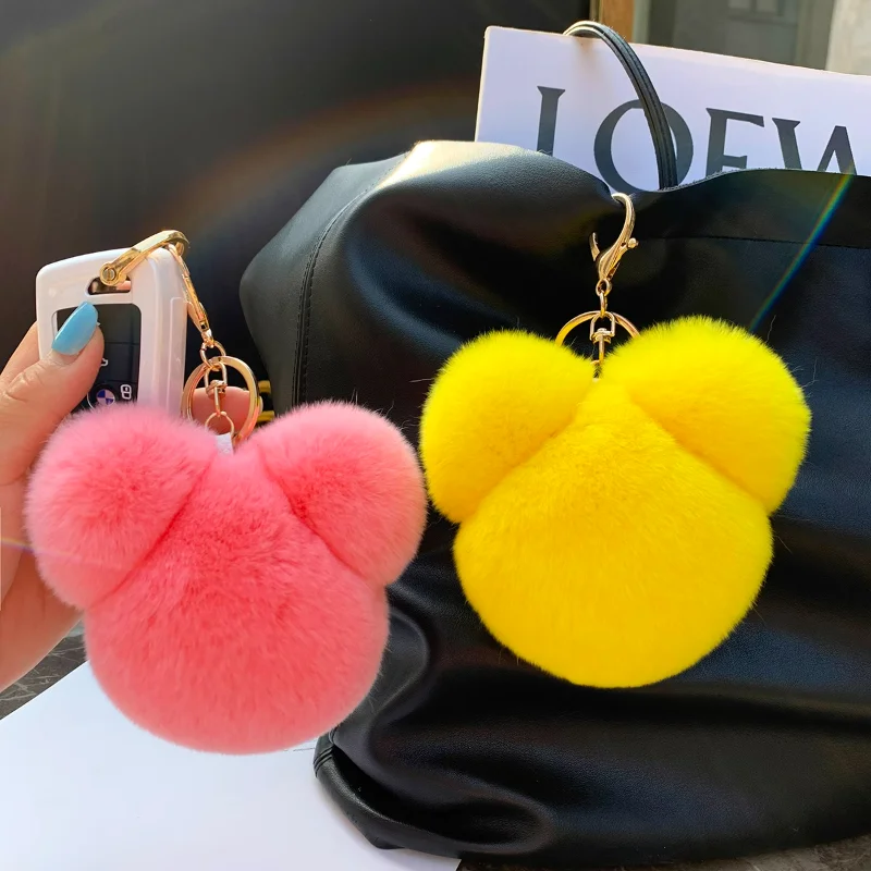 Mouse New Arrival Handmade Keychain with Real Rabbit Fur, Cute Design for Women Girls, Keychain Accessory for Bags Cars, Gifts
Mouse New Arrival Handmade Keychain with Real Rabbit Fur, Cute Design for Women Girls, Keychain Accessory for Bags Cars, Gifts