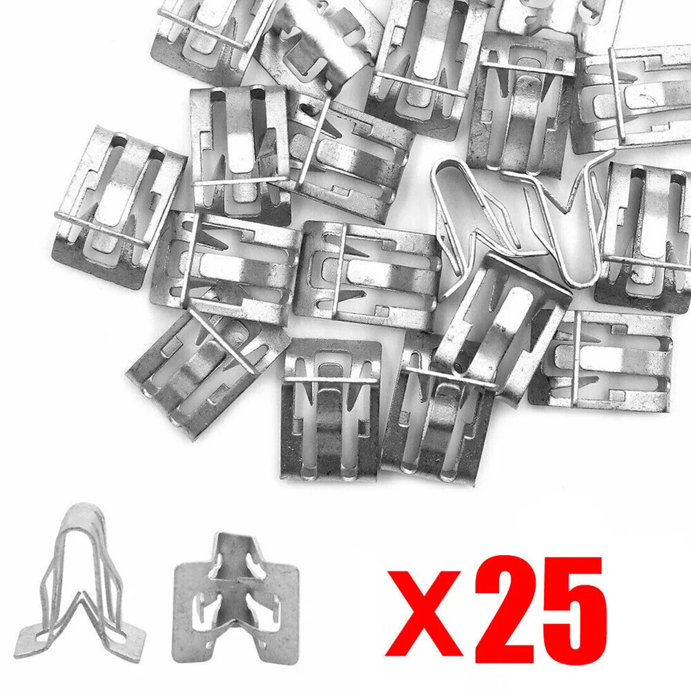 25Pcs Metal Fastener Clips Dashboard Side Panel Clips 1/2" X 5/8" Car Retainer Moulding Trim Accessories Auto Fastener Clip
25Pcs Metal Fastener Clips Dashboard Side Panel Clips 1/2" X 5/8" Car Retainer Moulding Trim Accessories Auto Fastener Clip