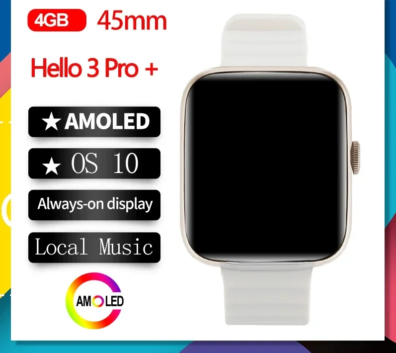 Смарт-часы Hello 3 Pro + AMOLED для мужчин и женщин, 4 Гб ПЗУ, 45 мм, Смарт-часы с функцией записи местной музыки, OS10, альбом Sync, Qifit 2024
Смарт-часы Hello 3 Pro + AMOLED для мужчин и женщин, 4 Гб ПЗУ, 45 мм, Смарт-часы с функцией записи местной музыки, OS10, альбом Sync, Qifit 2024