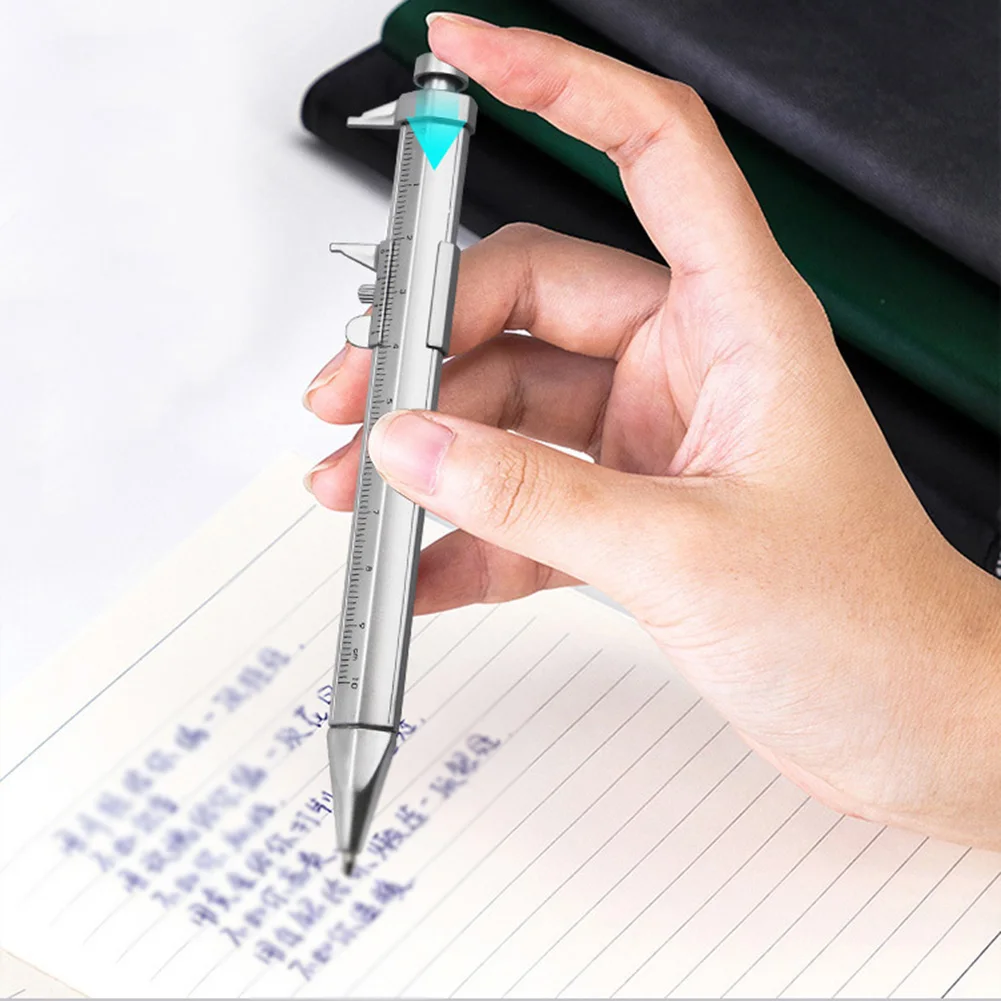 1PC New Multifunction Gel Ink Pen Vernier Caliper Roller Ball Pen Stationery Ball-Point 0.5mm Pen Portable Tools
1PC New Multifunction Gel Ink Pen Vernier Caliper Roller Ball Pen Stationery Ball-Point 0.5mm Pen Portable Tools