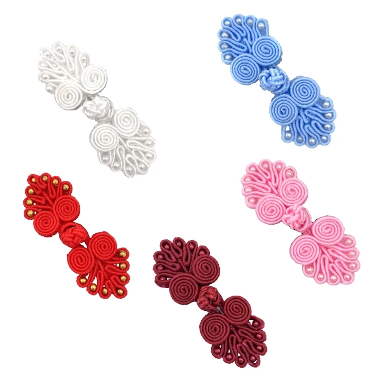 

Chinese Buttons Closure Knot Fastener Sewing Seven Beads Cheongsam Button Craft DIY Shirt Cardigan Clothing