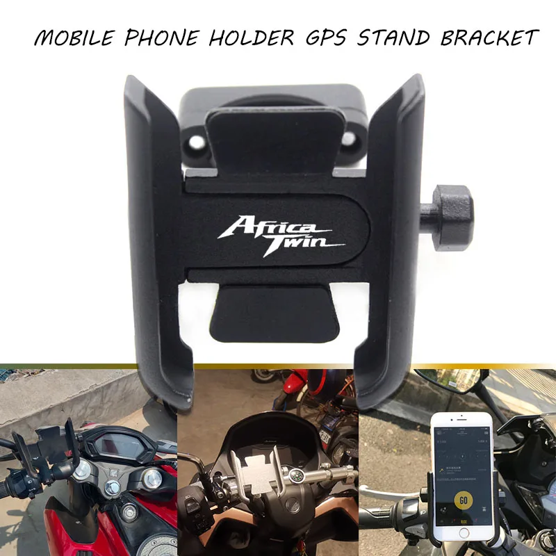 

For HONDA CRF 1000L CRF1000L Africa Twin ABS/DCT Motorcycle CNC Handlebar Rearview Mirror Mobile Phone Holder GPS stand bracket