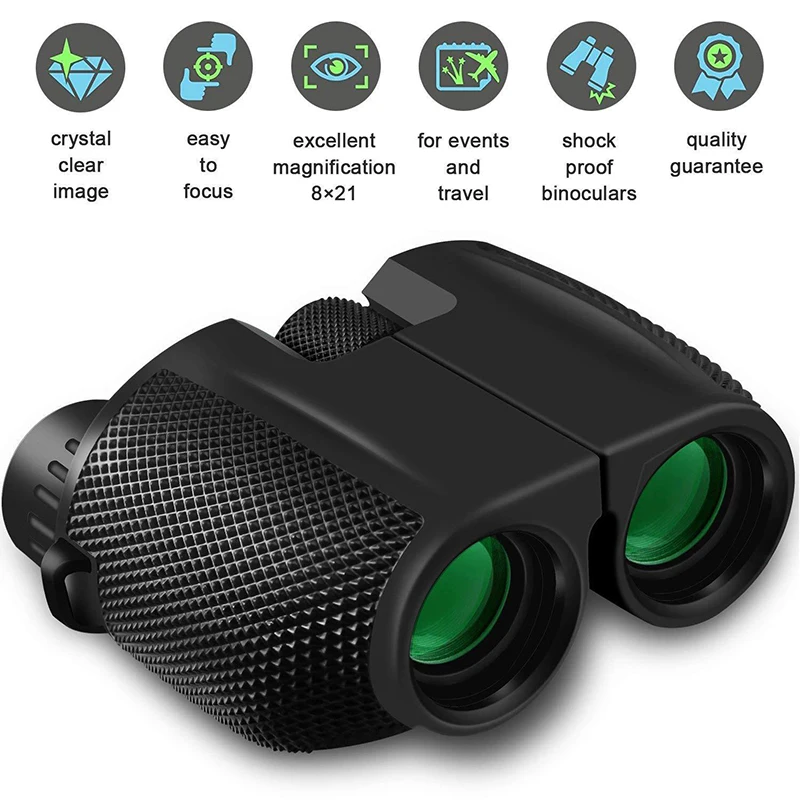 

Professional Powerfull Small Binoculars 12X25 BAK4 HD Clear Compact Easy Focus Travel Hunting Telescopes For Outdoor Camping