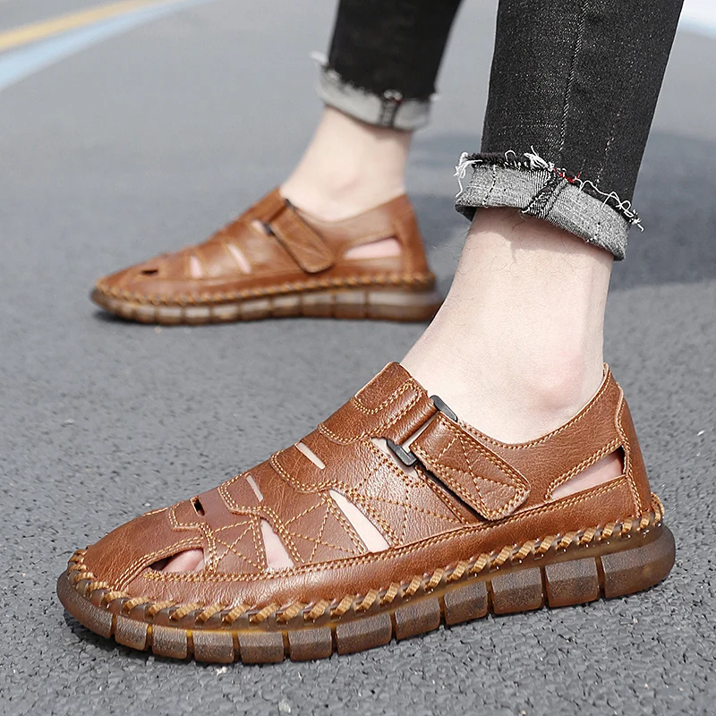 High Quality Men's Sandals 2024 Summer New Outdoor Solid Color Hollow Men's Shoes Hot Selling Non-slip Casual Outdoor Shoes
High Quality Men's Sandals 2024 Summer New Outdoor Solid Color Hollow Men's Shoes Hot Selling Non-slip Casual Outdoor Shoes