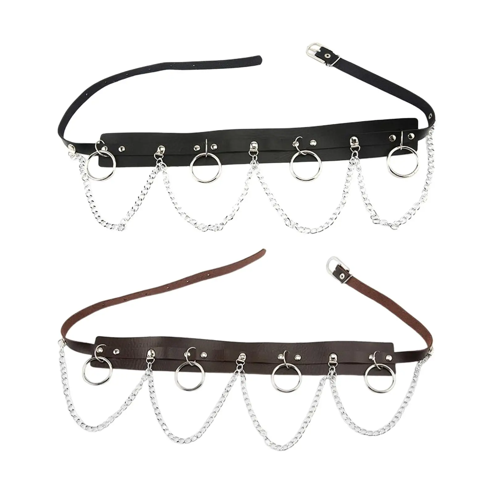 Gothic Hiphop Belt with Chain Stylish 2 Layer Decorative Corset Belt Outfits Chain Belt for Pants Disco Dancing Party
Gothic Hiphop Belt with Chain Stylish 2 Layer Decorative Corset Belt Outfits Chain Belt for Pants Disco Dancing Party