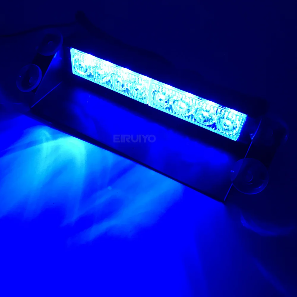 8 LED Warning Strobe light Car Police Emergency Flashing Light 3 Modes 12V Emergency Signal Lamps Red Blue Amber 8 LED Warning Strobe light Car Police Emergency Flashing Light 3 Modes 12V Emergency Signal Lamps Red Blue Amber