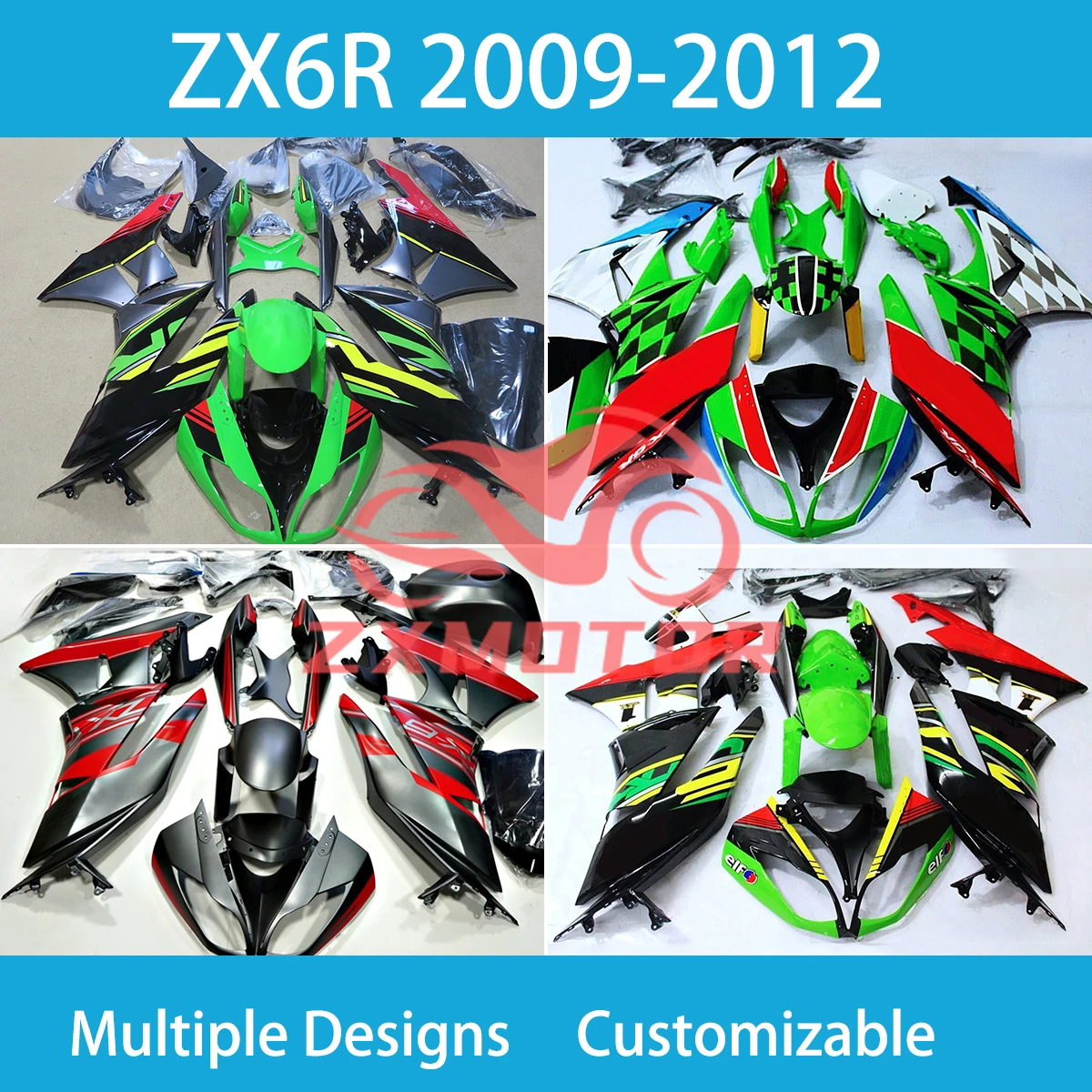 Обтекатели для гоночных мотоциклов KAWASAKI ZX6R 636 2009 2010 2011 2012 ZX 6R 09-12, аксессуары для кузова, комплект обтекателей
Обтекатели для гоночных мотоциклов KAWASAKI ZX6R 636 2009 2010 2011 2012 ZX 6R 09-12, аксессуары для кузова, комплект обтекателей
