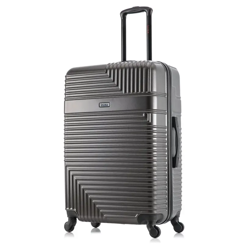 

Новый чемодан, стильный серебристый Легкий эластичный жесткий Спиннер для багажа 28 дюймов-для путешествий и повседневного использования.