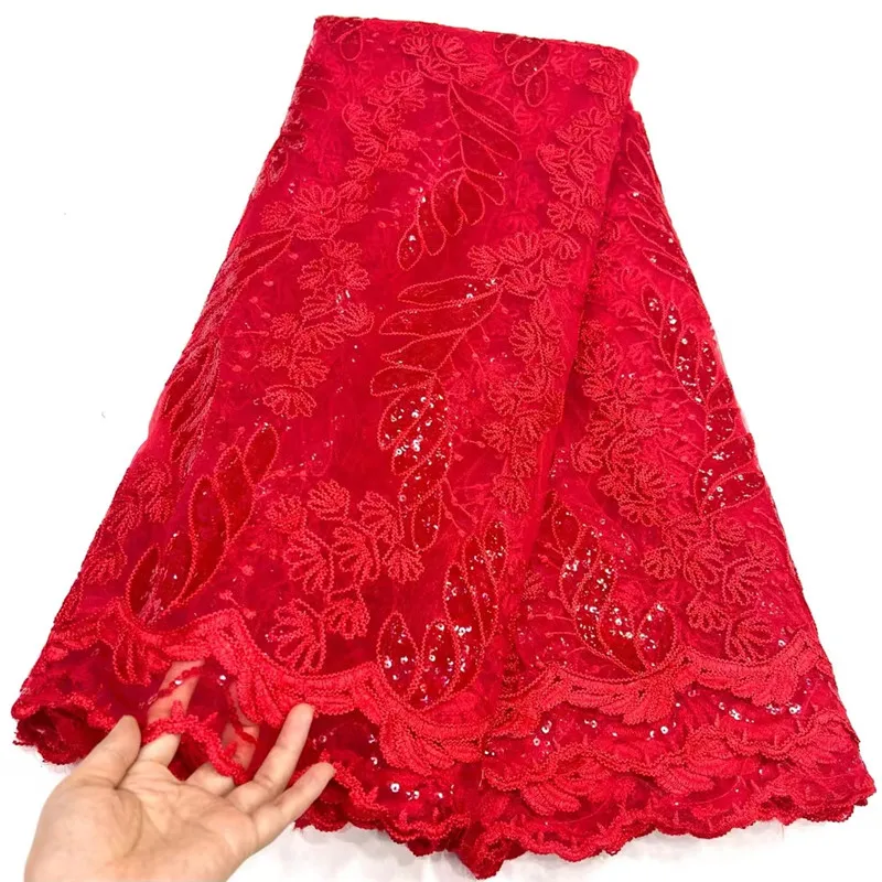 RED 2023Fashion High Quality African Lace Fabric French Tulle Net Lace Fabric Sequins Embroidery Lace Fabric Nigeria Party Dress
RED 2023Fashion High Quality African Lace Fabric French Tulle Net Lace Fabric Sequins Embroidery Lace Fabric Nigeria Party Dress